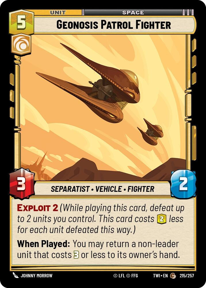 Image for Geonosis Patrol Fighter - Star Wars: Unlimited
