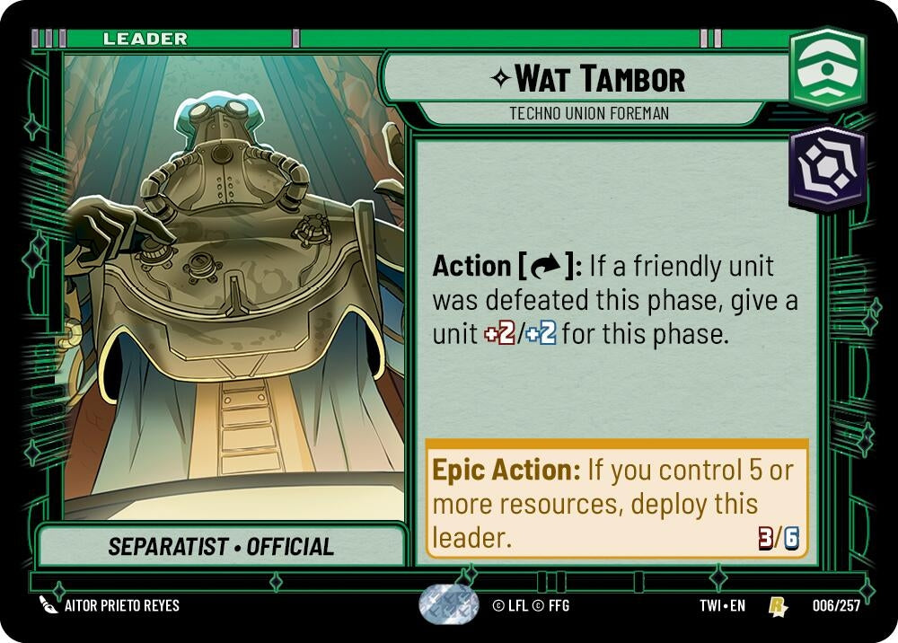 Image for Wat Tambor - Techno Union Foreman - Star Wars: Unlimited