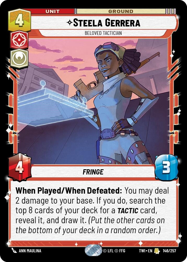 Image for Steela Gerrera - Beloved Tactician - Star Wars: Unlimited