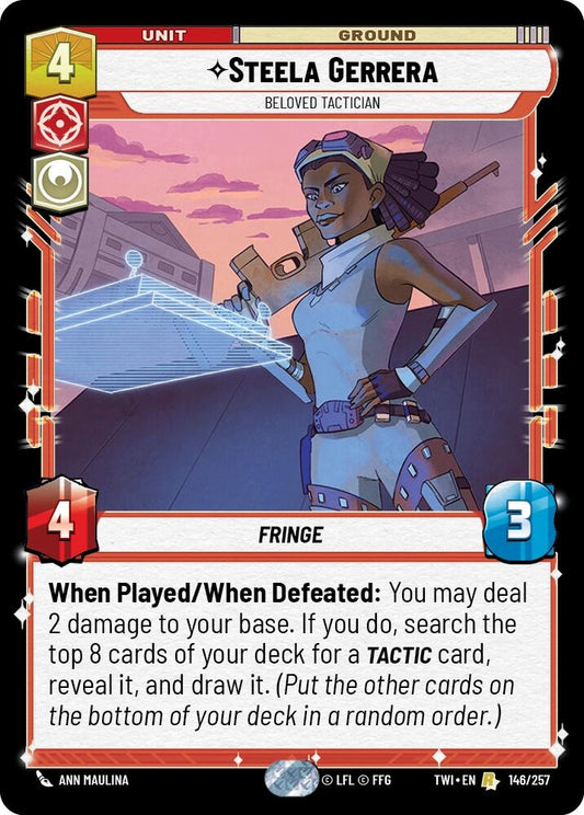 Image for Steela Gerrera - Beloved Tactician - Star Wars: Unlimited