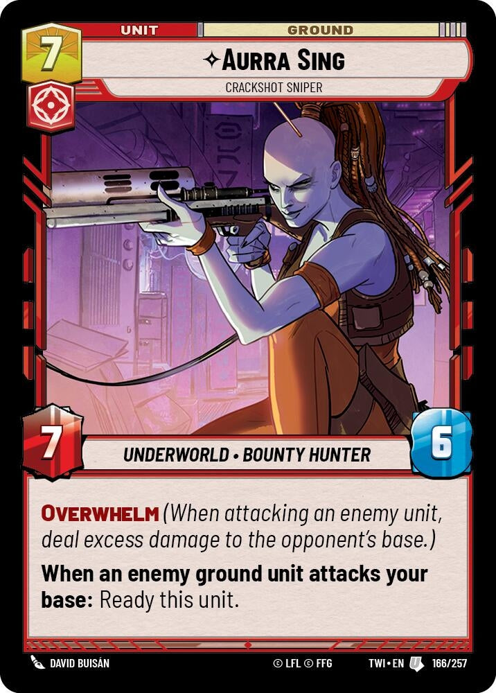 Image for Aurra Sing - Crackshot Sniper - Star Wars: Unlimited