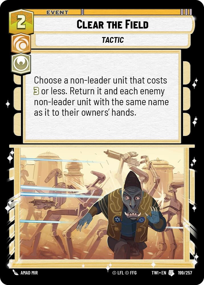 Image for Clear the Field - Star Wars: Unlimited