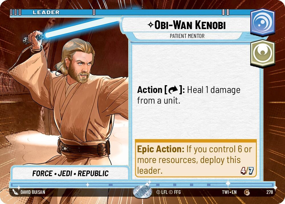 Image for Obi-Wan Kenobi - Patient Mentor (Hyperspace) - Star Wars: Unlimited