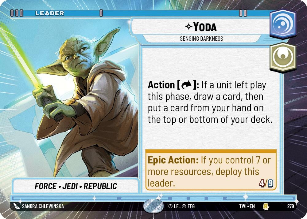Image for Yoda - Sensing Darkness (Hyperspace) - Star Wars: Unlimited