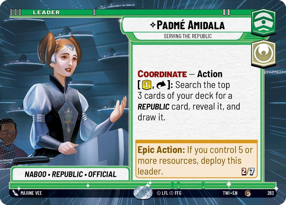 Image for Padmé Amidala - Serving the Republic (Hyperspace) - Star Wars: Unlimited