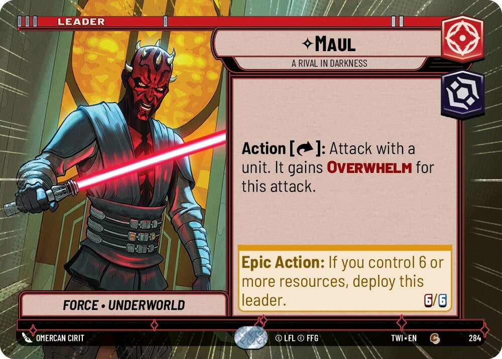 Image for Maul - A Rival in Darkness (Hyperspace) - Star Wars: Unlimited