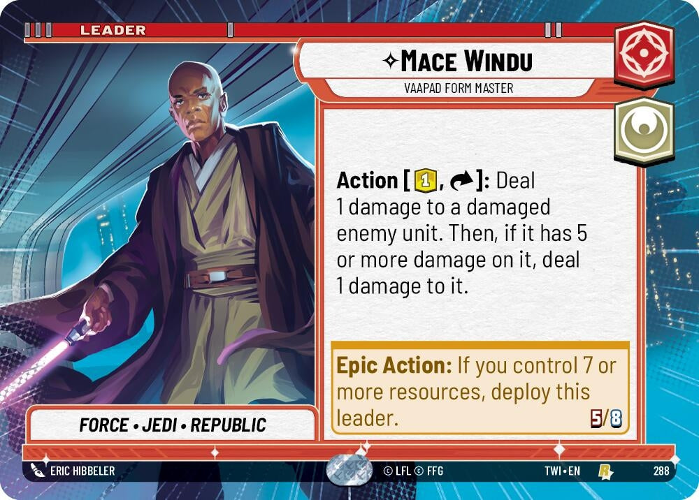 Image for Mace Windu - Vaapad Form Master (Hyperspace) - Star Wars: Unlimited