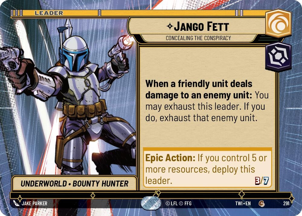 Image for Jango Fett - Concealing the Conspiracy (Hyperspace) - Star Wars: Unlimited