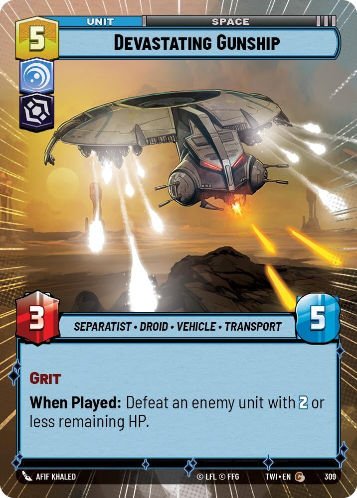 Image for Devastating Gunship (Hyperspace) - Star Wars: Unlimited