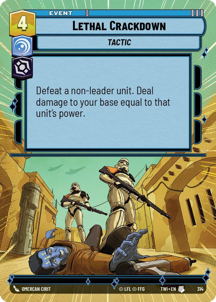 Image for Lethal Crackdown (Hyperspace) - Star Wars: Unlimited