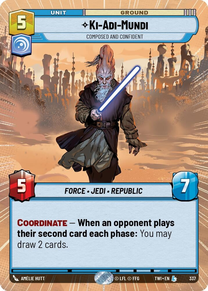 Image for Ki-Adi-Mundi - Composed and Confident (Hyperspace) - Star Wars: Unlimited