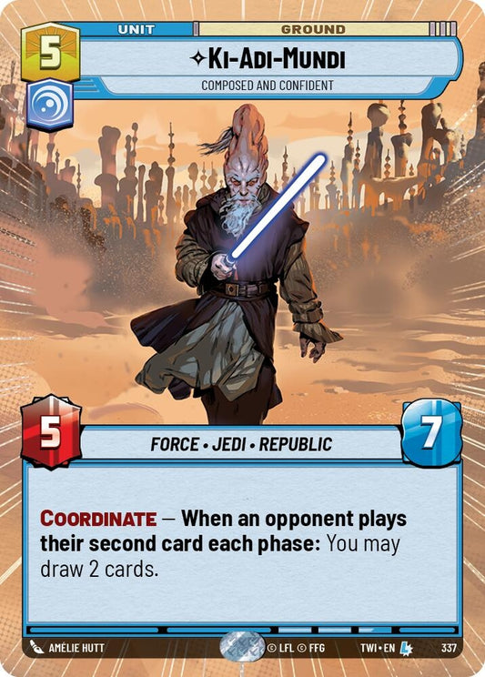 Image for Ki-Adi-Mundi - Composed and Confident (Hyperspace) - Star Wars: Unlimited