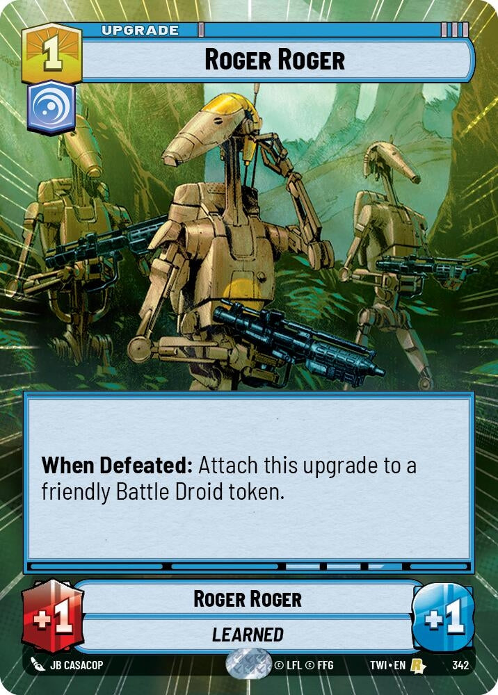 Image for Roger Roger (Hyperspace) - Star Wars: Unlimited