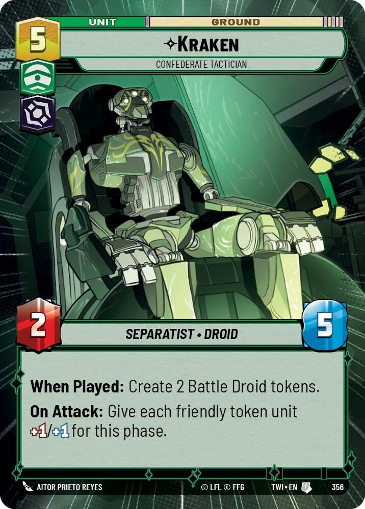 Image for Kraken - Confederate Tactician (Hyperspace) - Star Wars: Unlimited