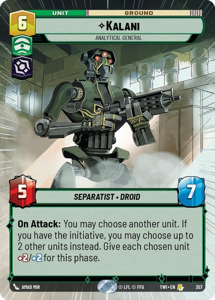 Image for Kalani - Analytical General (Hyperspace) - Star Wars: Unlimited