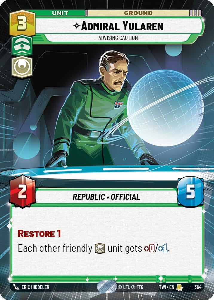 Image for Admiral Yularen - Advising Caution (Hyperspace) - Star Wars: Unlimited