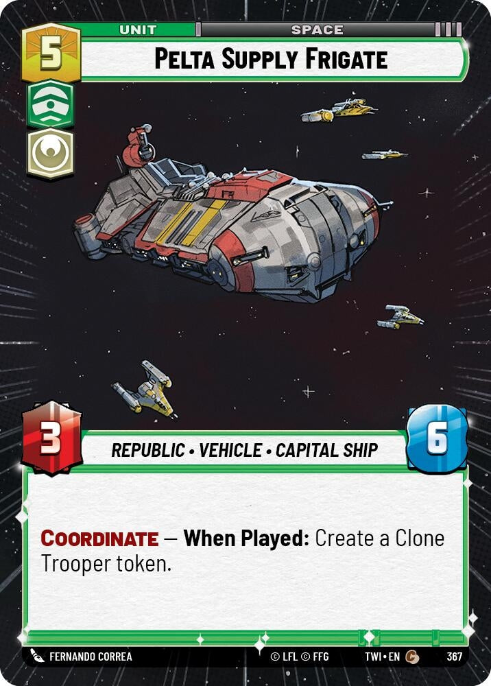 Image for Pelta Supply Frigate (Hyperspace) - Star Wars: Unlimited