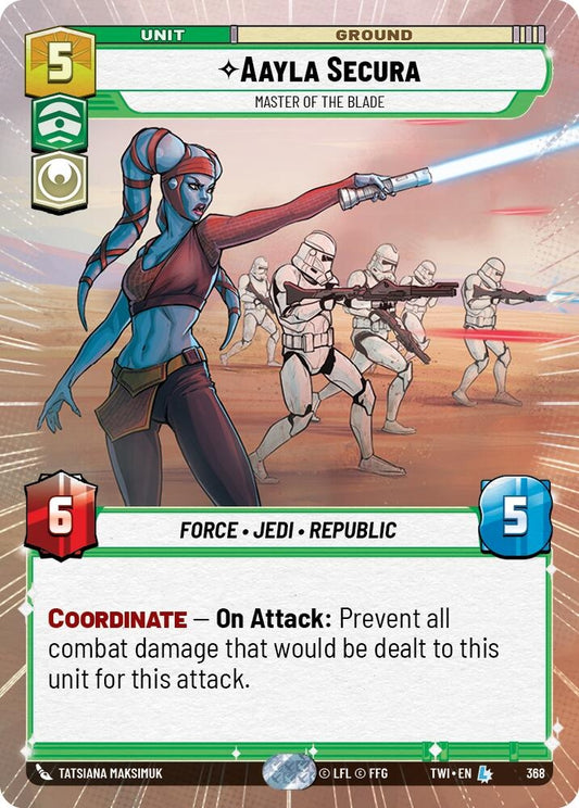 Image for Aayla Secura - Master of the Blade (Hyperspace) - Star Wars: Unlimited