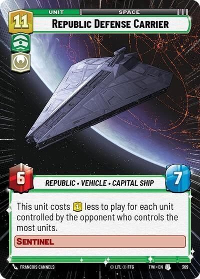 Image for Republic Defense Carrier (Hyperspace) - Star Wars: Unlimited