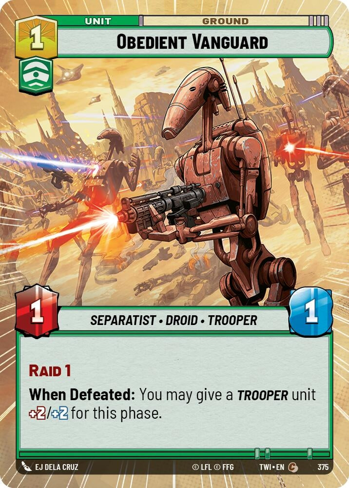 Image for Obedient Vanguard (Hyperspace) - Star Wars: Unlimited