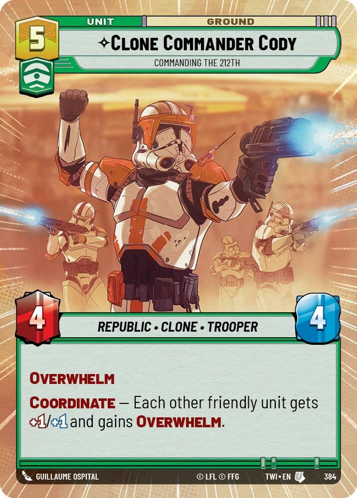 Image for Clone Commander Cody - Commanding the 212th (Hyperspace) - Star Wars: Unlimited
