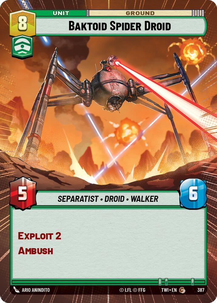Image for Baktoid Spider Droid (Hyperspace) - Star Wars: Unlimited