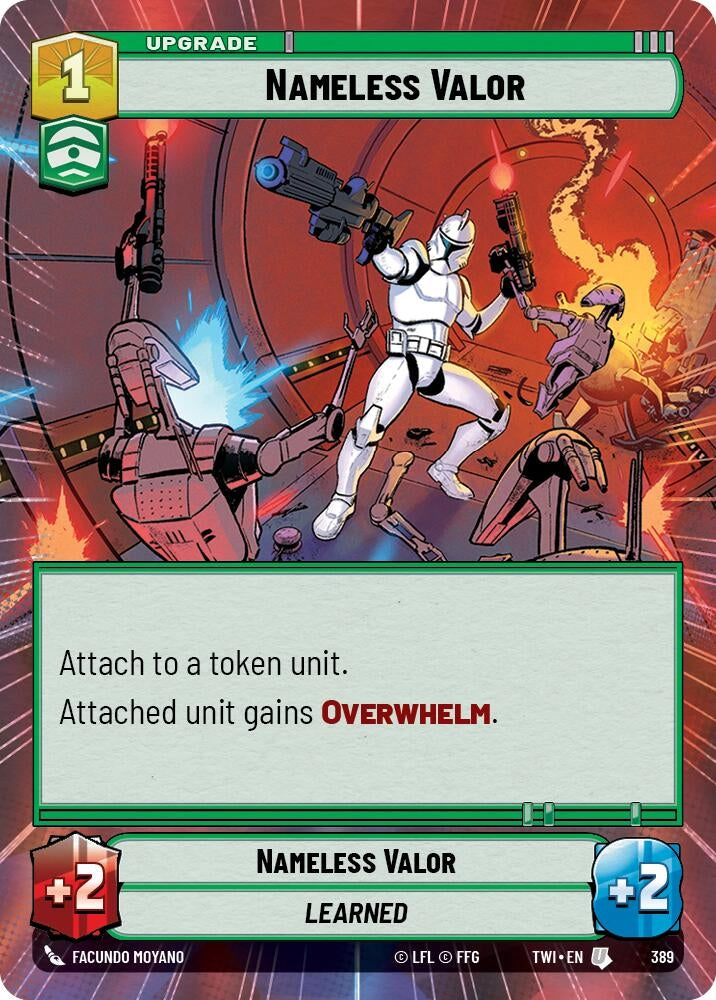 Image for Nameless Valor (Hyperspace) - Star Wars: Unlimited