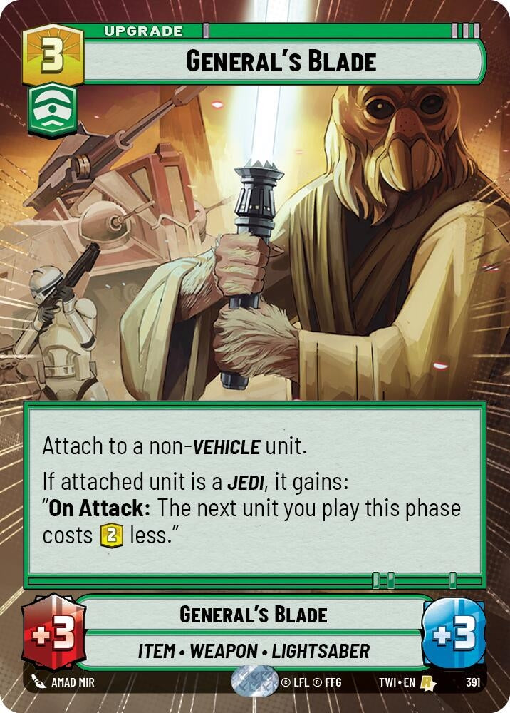 Image for General's Blade (Hyperspace) - Star Wars: Unlimited