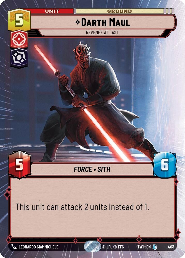 Image for Darth Maul - Revenge At Last (Hyperspace) - Star Wars: Unlimited