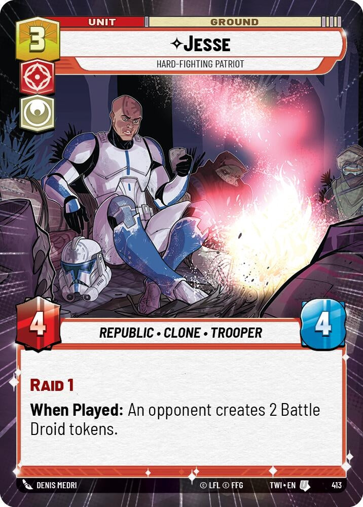 Image for Jesse - Hard-Fighting Patriot (Hyperspace) - Star Wars: Unlimited