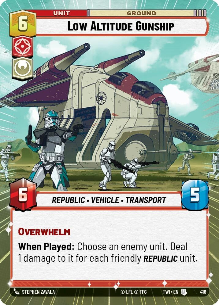 Image for Low Altitude Gunship (Hyperspace) - Star Wars: Unlimited