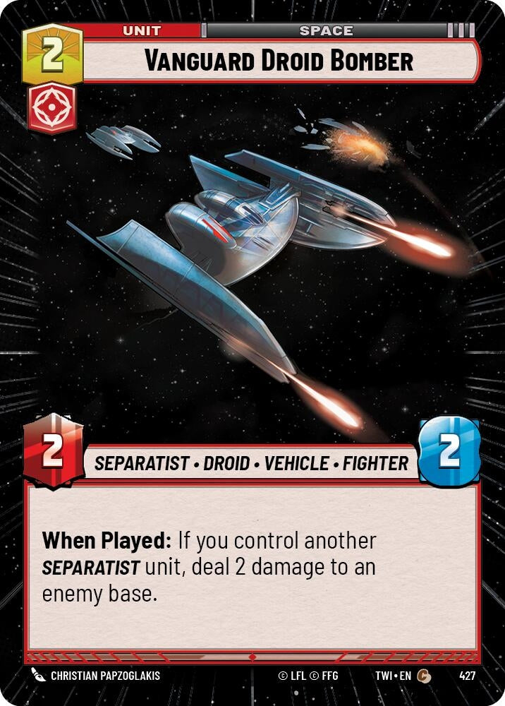 Image for Vanguard Droid Bomber (Hyperspace) - Star Wars: Unlimited