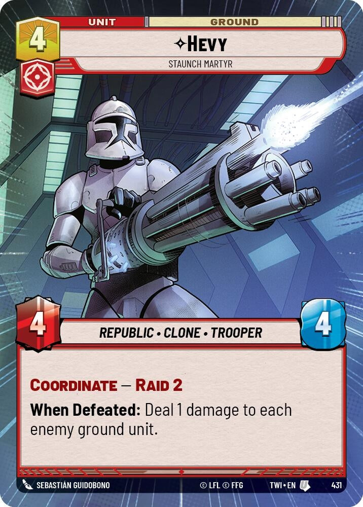 Image for Hevy - Staunch Martyr (Hyperspace) - Star Wars: Unlimited