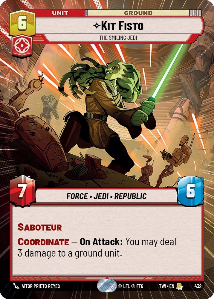 Image for Kit Fisto - The Smiling Jedi (Hyperspace) - Star Wars: Unlimited