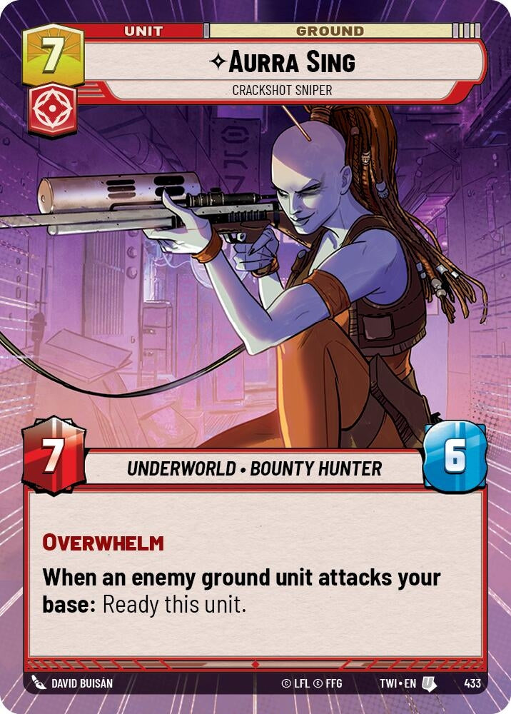 Image for Aurra Sing - Crackshot Sniper (Hyperspace) - Star Wars: Unlimited