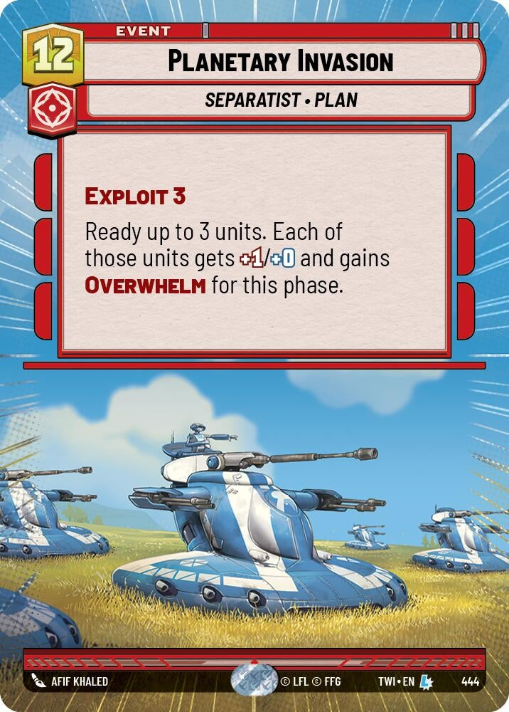 Image for Planetary Invasion (Hyperspace) - Star Wars: Unlimited