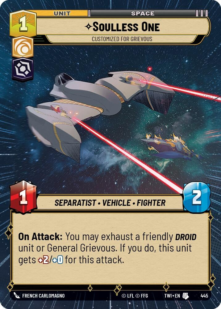 Image for Soulless One - Customized for Grievous (Hyperspace) - Star Wars: Unlimited