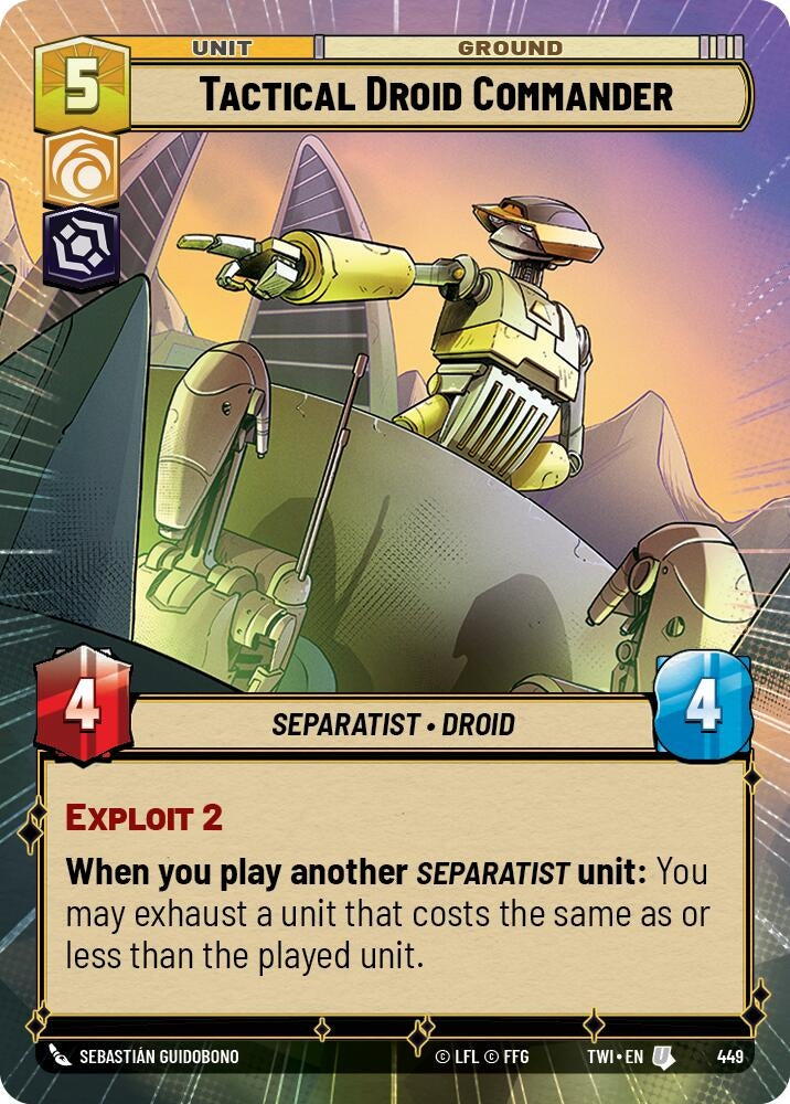 Image for Tactical Droid Commander (Hyperspace) - Star Wars: Unlimited