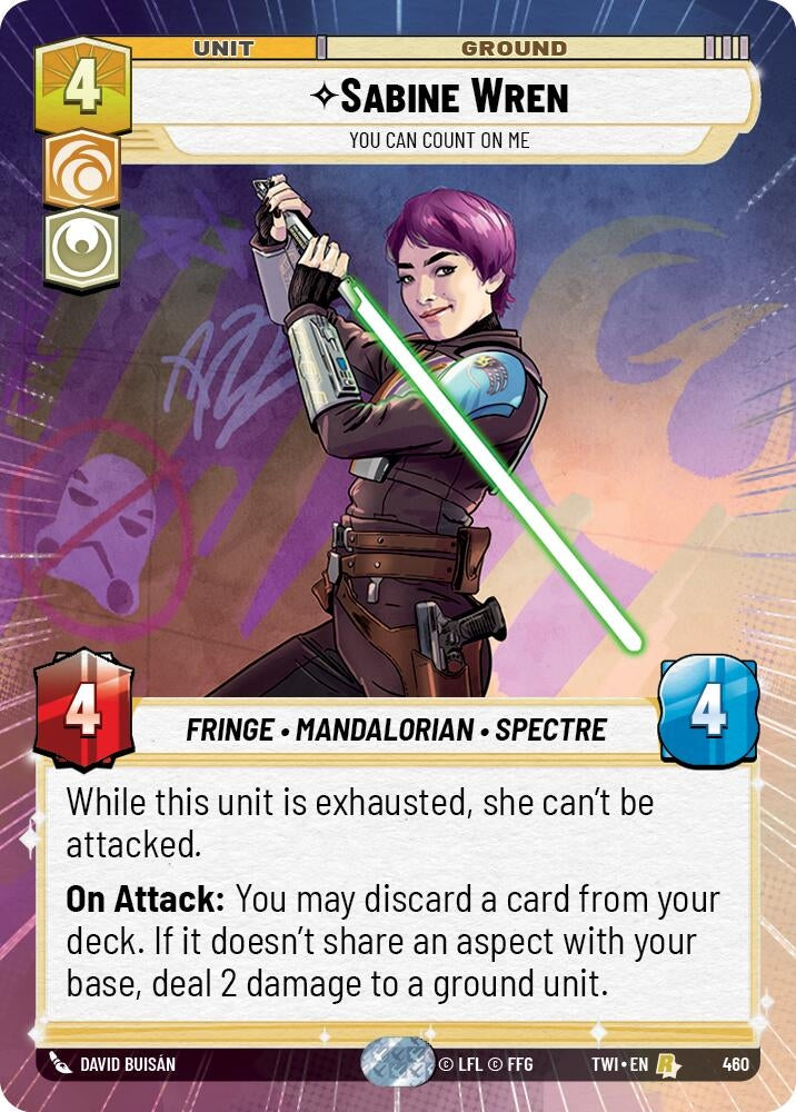 Image for Sabine Wren - You Can Count On Me (Hyperspace) - Star Wars: Unlimited