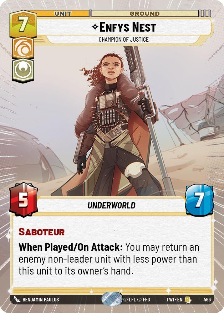 Image for Enfys Nest - Champion of Justice (Hyperspace) - Star Wars: Unlimited