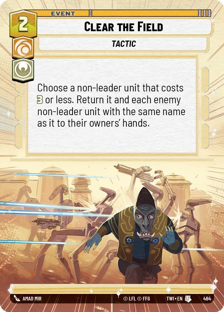 Image for Clear the Field (Hyperspace) - Star Wars: Unlimited