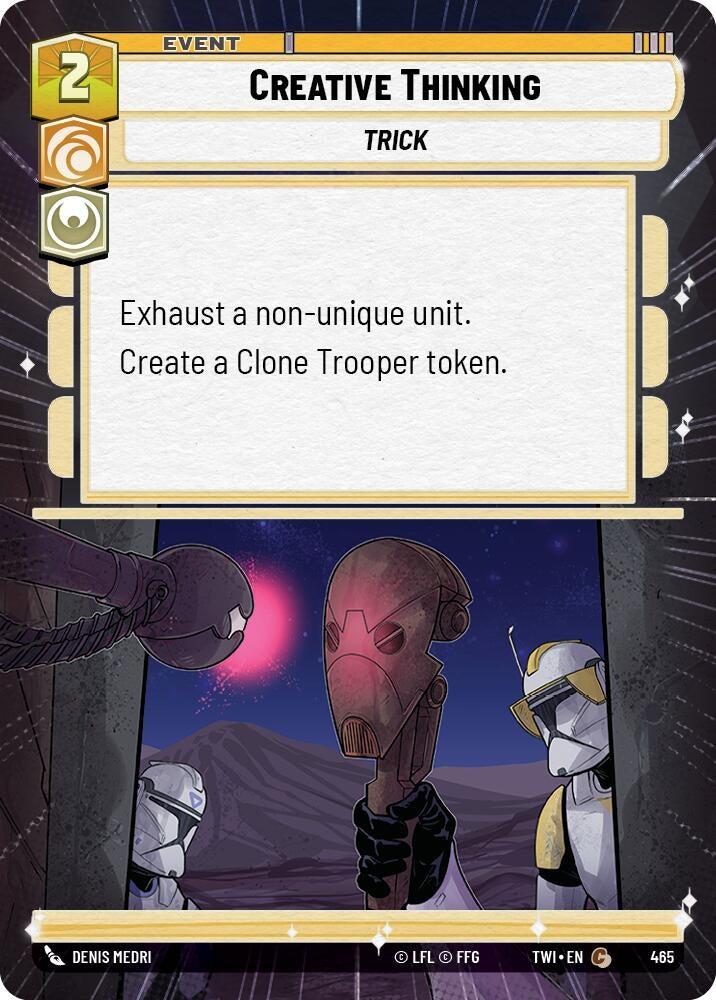 Image for Creative Thinking (Hyperspace) - Star Wars: Unlimited
