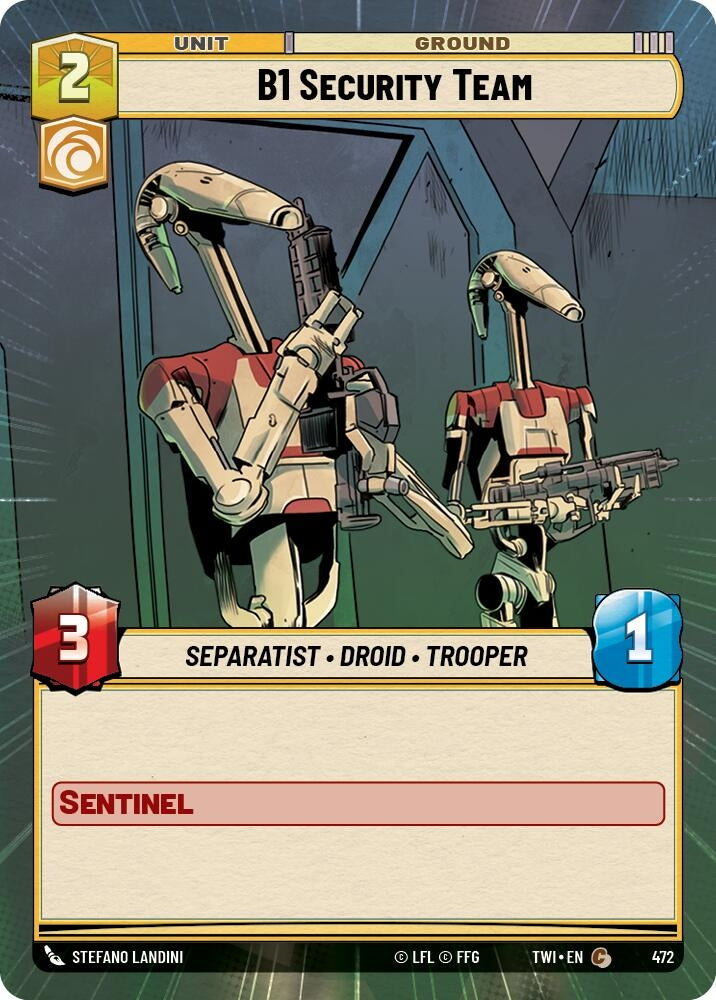 Image for B1 Security Team (Hyperspace) - Star Wars: Unlimited