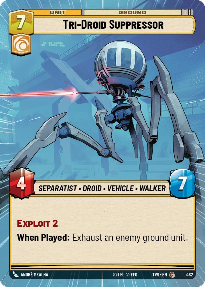 Image for Tri-Droid Suppressor (Hyperspace) - Star Wars: Unlimited