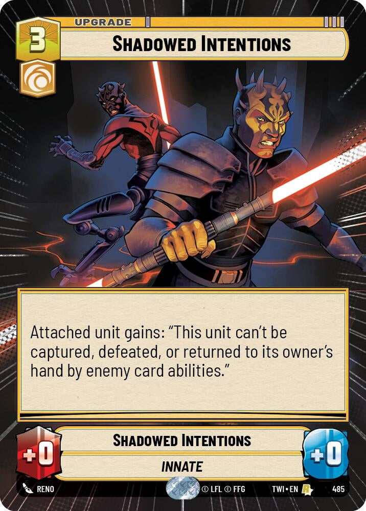 Image for Shadowed Intentions (Hyperspace) - Star Wars: Unlimited