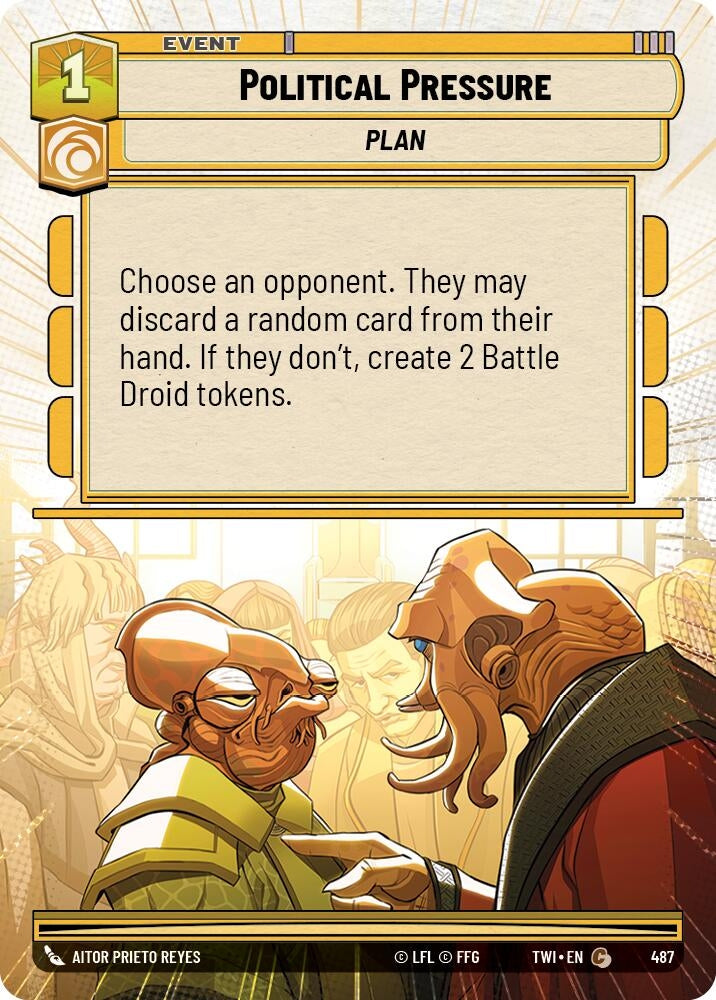 Image for Political Pressure (Hyperspace) - Star Wars: Unlimited