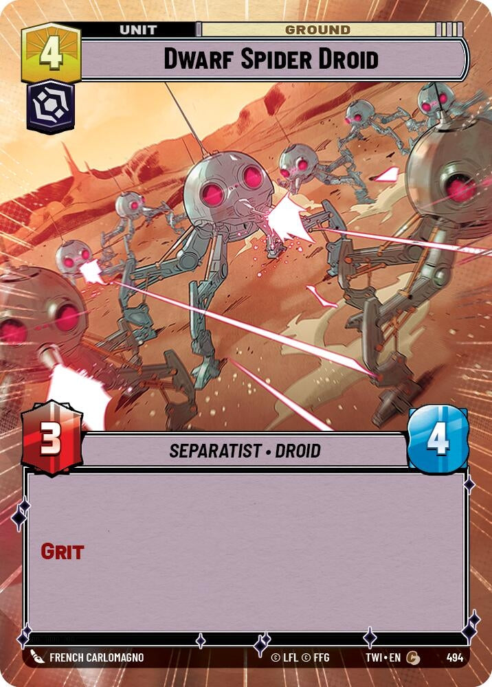 Image for Dwarf Spider Droid (Hyperspace) - Star Wars: Unlimited