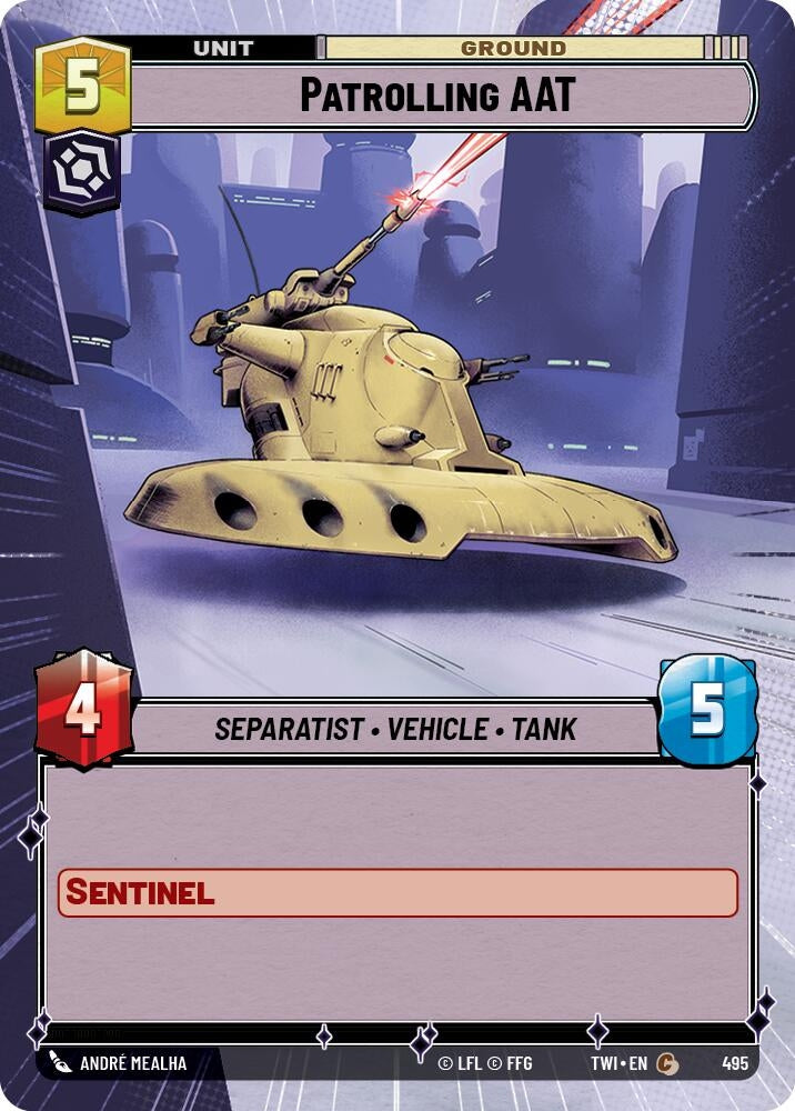 Image for Patrolling AAT (Hyperspace) - Star Wars: Unlimited