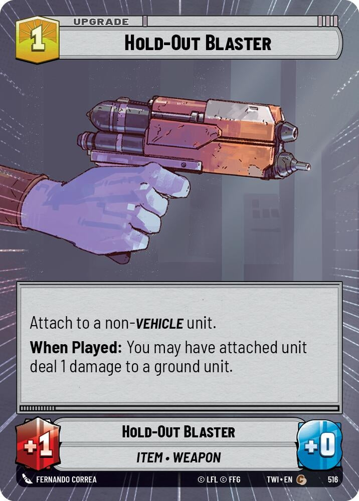 Image for Hold-Out Blaster (Hyperspace) - Star Wars: Unlimited