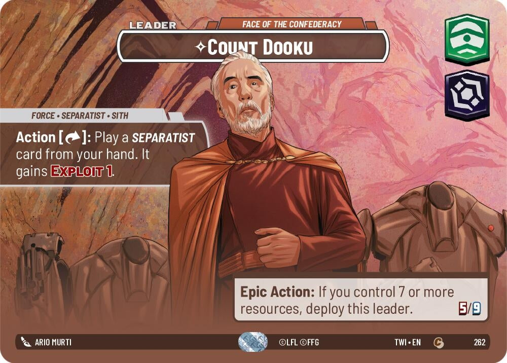 Image for Count Dooku - Face of the Confederacy (Showcase) - Star Wars: Unlimited